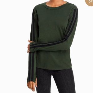 n. Philanthropy Cala Cotton Crewneck Long Sleeve Tee In Army Green. NWT! Sz XS